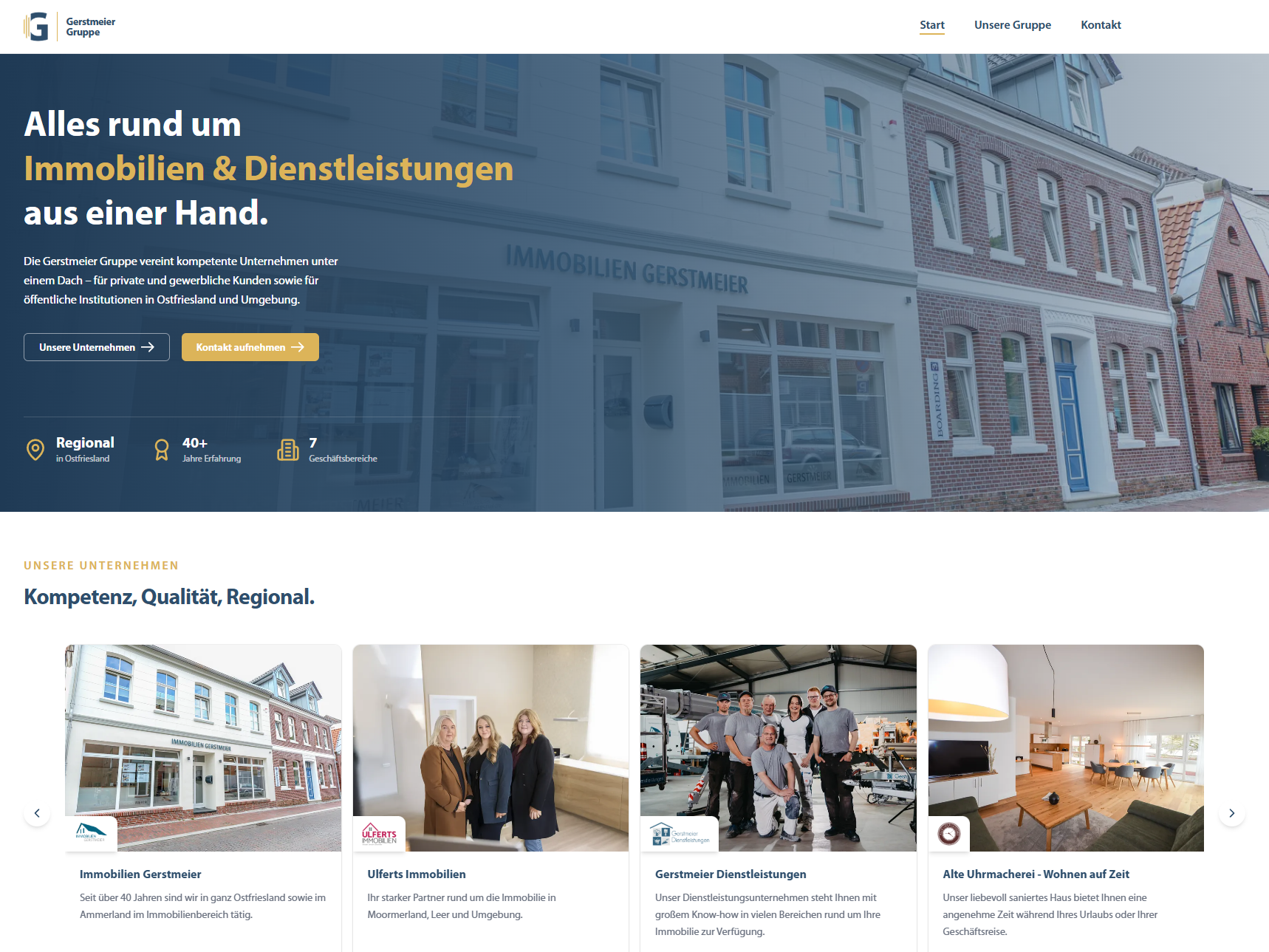Entwicklung einer Website