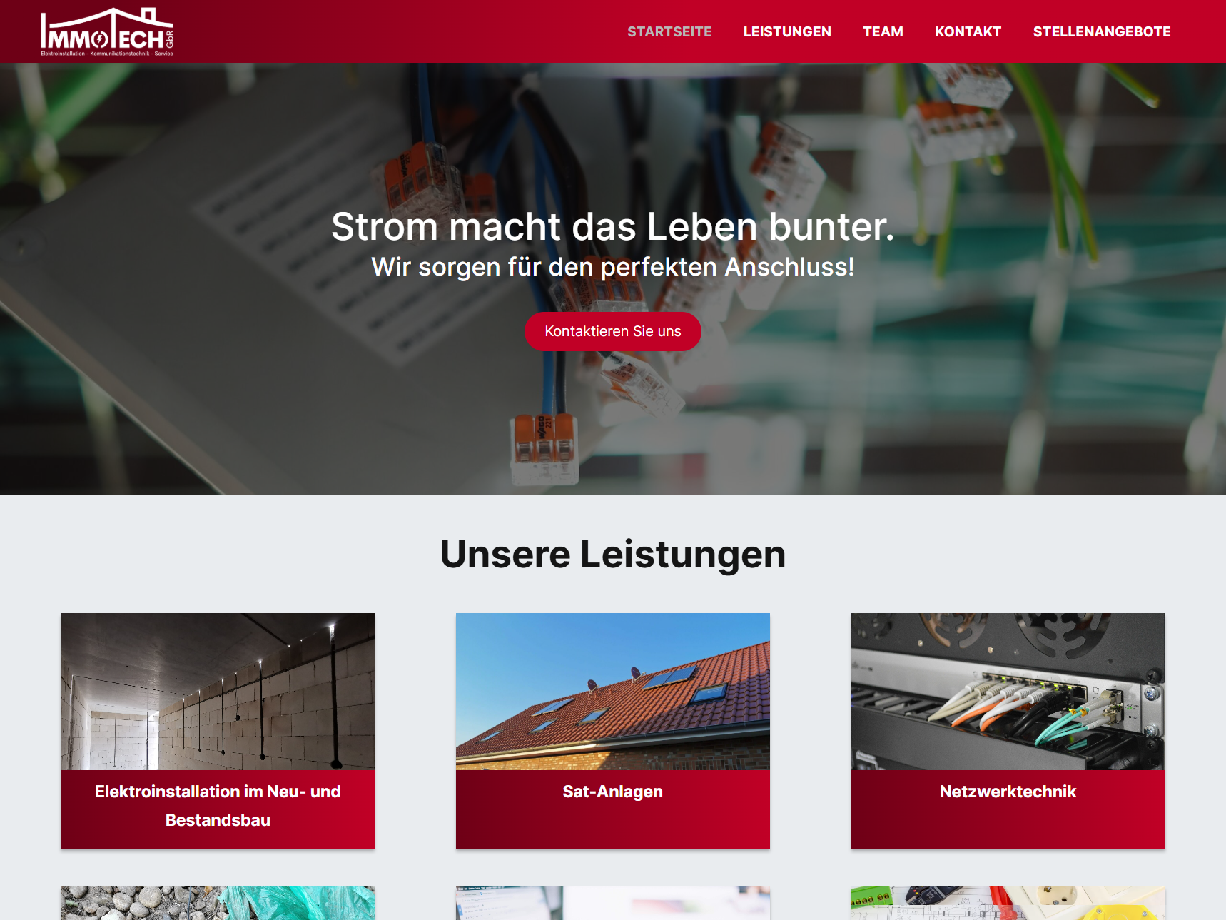 Entwicklung einer Website