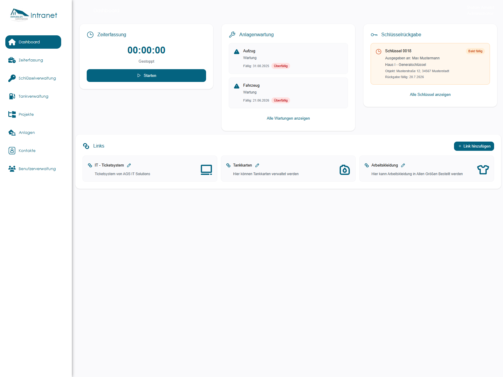 Entwicklung eines Individuellem Intranet